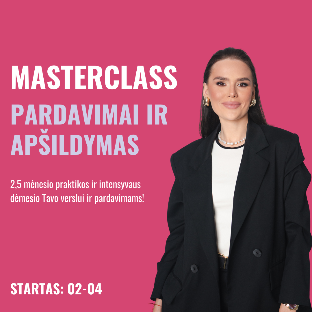Pardavimų ir apšildymo Masterclass | 10 savaičių intensyvi praktika