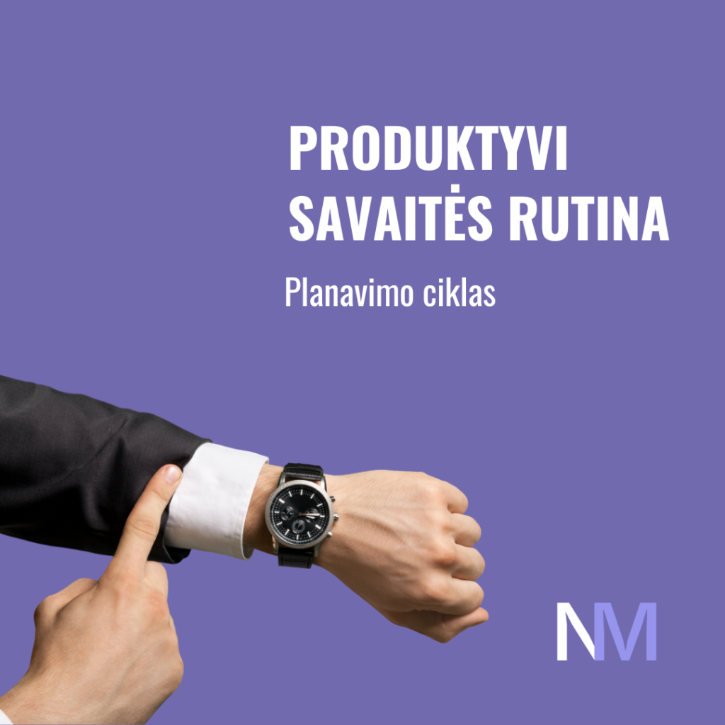 Marketingo akademija planavimo mokymai savaites rutina
