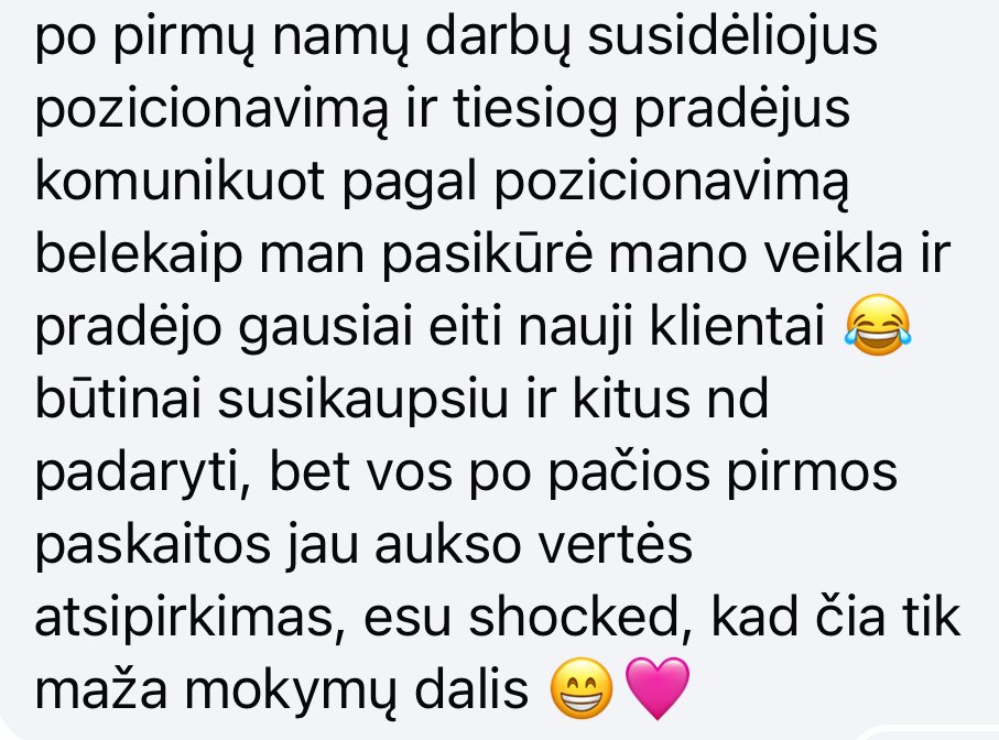 Nekenčiu marketingo SMM kursai atsiliepimai 13