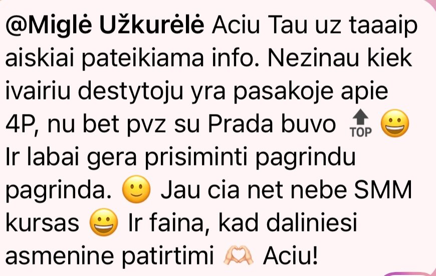Nekenčiu marketingo SMM kursai atsiliepimai 19