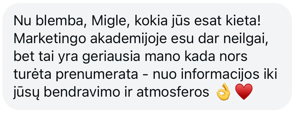 Marketingo akademija atsiliepimai - 2