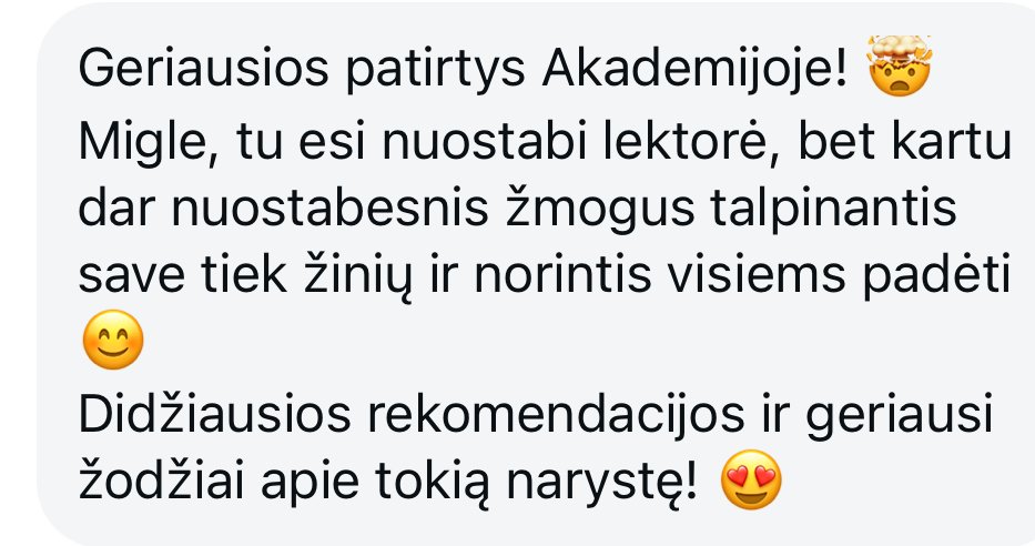 Marketingo akademija atsiliepimai - 4