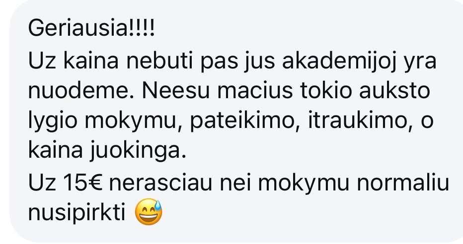 Marketingo akademija atsiliepimai - 7